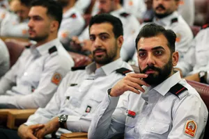 مراسم بزرگداشت روز آتش&zwnj;نشان در برج میلاد تهران