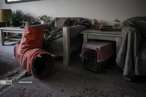 آثار تجاوز هوایی آمریکایی _ صهیونیستی به اماکن مسکونی