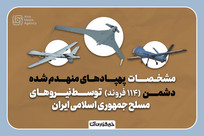 مشخصات ۱۱۴ پهپاد منهدم شده توسط ایران