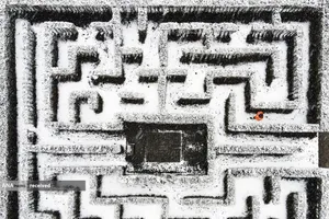 پارکی در هوای برفی، آلمان