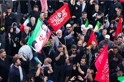 مراسم التشييع الشعبي للقائد الشهيد الإمام خامنئي في طهران