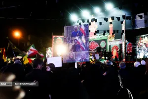 صدو یازدهمین شب حضور مردم ساری در حمایت از نیروهای مسلح و خونخواهی رهبر شهید انقلاب