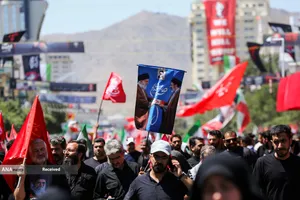 تشییع پیکر مطهر آقای شهید ایران و خانواده ایشان در مشهد