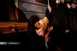 مراسم عزاداری در سوگ رهبر شهید انقلاب - میدان هفت تیر
