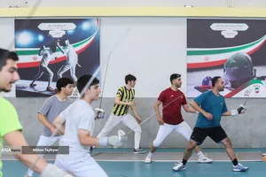 تمرین تیم ملی شمشیربازی جوانان ایران