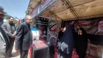 میثاق دانشگاهیان آزاد پردیس با امام شهید در موکب‌های استقبال از زائران