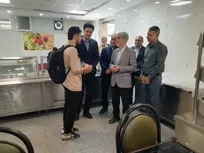 بازدید رئیس دانشگاه امیرکبیر از زیرساخت‌های تغذیه دانشجویان