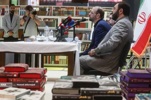 محمدباقر اعلمی، رئیس سازمان فرهنگی هنری شهرداری تهران در نشست خبری رویداد &laquo;اردیبهشتِ کتاب&raquo;