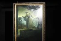 نمایش یک سوگ ماندگار؛ تابلوی «وداع آخر» در حوزه هنری رونمایی شد