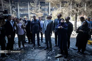 بازدید فاطمه مهاجرانی سخنگوی دولت از ساختمان شیشه&zwnj;ای صداوسیما