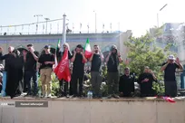 مراسم اقامه نماز بر پیکر امام شهید امت