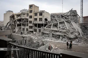 آثار تجاوز هوایی آمریکایی _ صهیونیستی به اماکن مسکونی