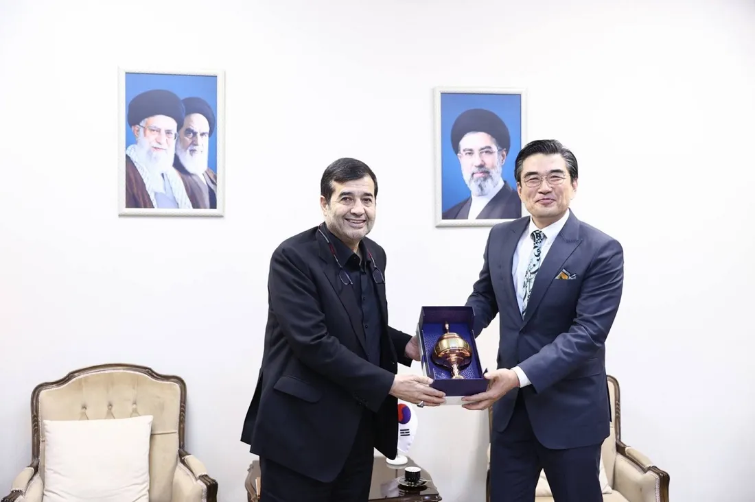 «کیم جون پیو»، سفیر کره جنوبی در تهران و احمد دنیامالی وزیر ورزش