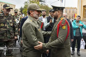 امیر سرتیپ جهانشاهی فرمانده نیروی زمینی ارتش در مراسم ازدواج دانشجویی دانشگاه افسری امام علی(ع) نیروی زمینی ارتش