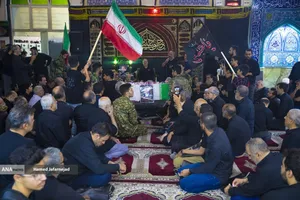 وداع با پیکر بسیجی شهید حسین یوسفخانی