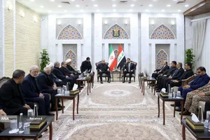 استقبال رسمی از پیکر مطهر امام شهید در عراق با حضور رییس جمهور