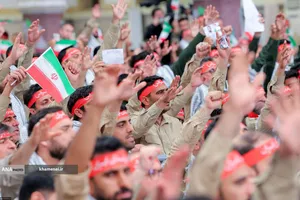 مراسم روز بسیج در حسینیه امام خمینی(ره)