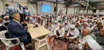 برگزاری مراسم یادبود شهدای منا و خادمان ضیوف‌الرحمن در سرزمین منا+تصاویر