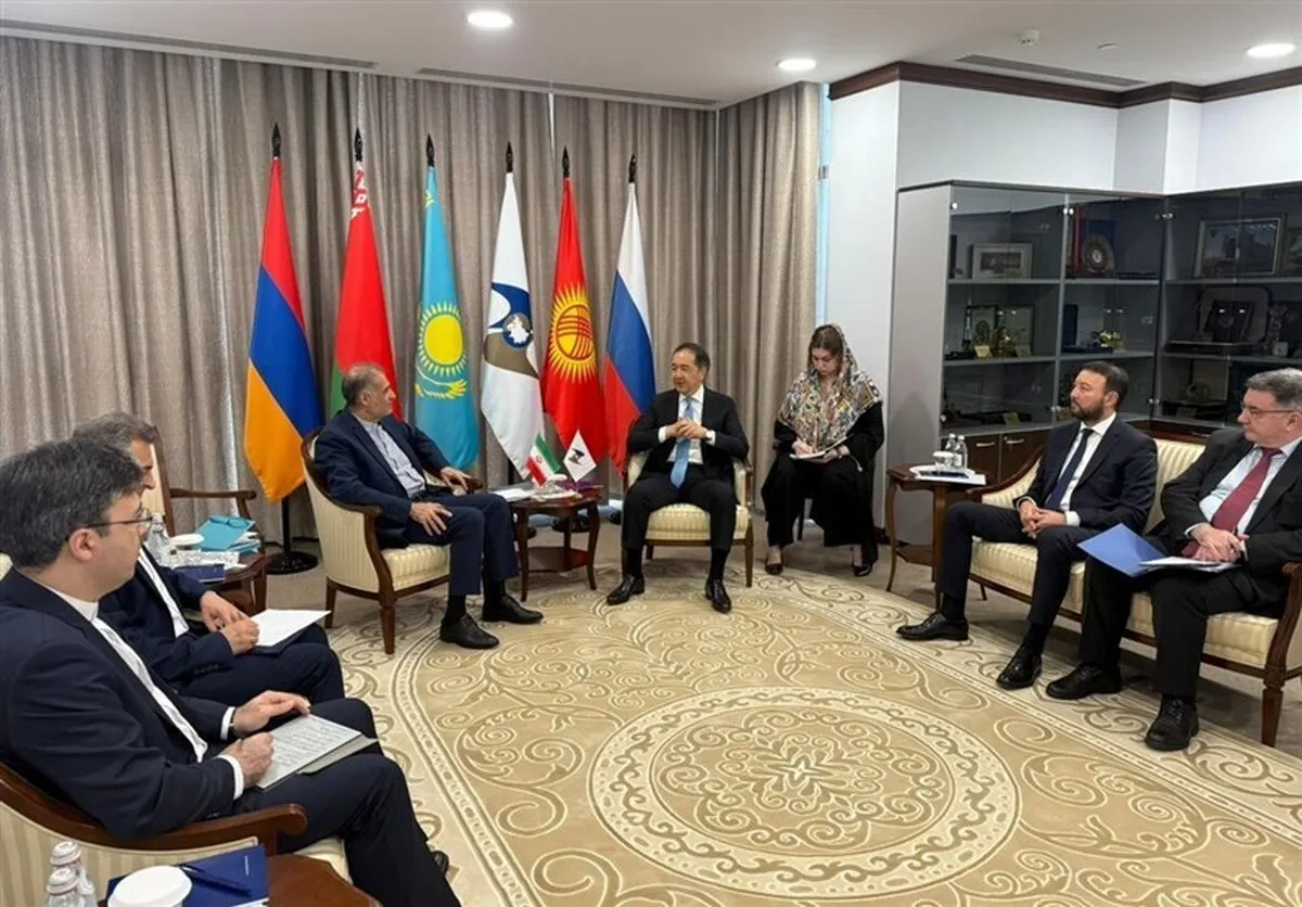 ساگینتایف: جهان بزودی شاهد موفقیت‌های جدید ایران خواهد بود/ جلالی: از حمایت‌های اتحادیه اوراسیا برای توسعه روابط سپاسگزاریم
