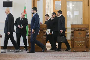 هیات همراه رشید مردوف وزیر امور خارجه ترکمنستان 