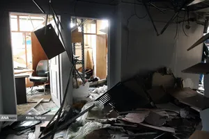 بازدید اصحاب رسانه از پایگاه مدیرت بحران نازی&zwnj;آباد و خودروهای آسیب دیده اورژانس در اثر تجاوز صهیونیستی آمریکایی