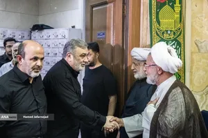 سردار حسین اشتری در مراسم چهلم شهادت حاج محمدسعید ایزدی(حاج رمضان)