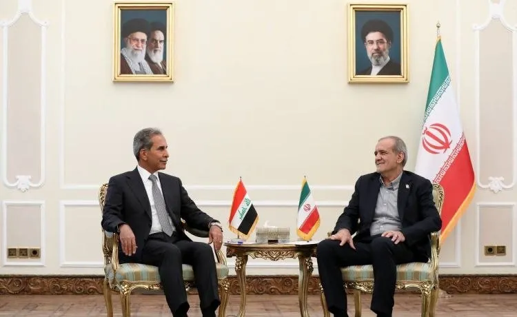 پزشکیان
دیدار پزشکیان
رئیس شورای عالی قضایی عراق
فائق زیدان