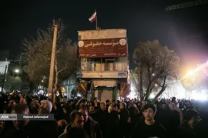 دومین شب عزاداری در سوگ رهبر شهید انقلاب - خیابان نبرد