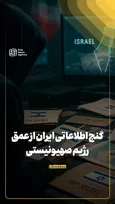 گنج اطلاعاتی ایران از عمق رژیم صهیونیستی