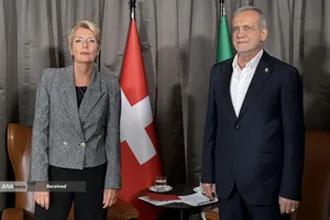 دیدار روسای جمهور ایران و سوئیس