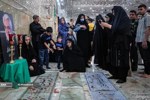 مزار شهید دکتر محمدمهدی طهرانچی و همسر گرامی&zwnj;اش شهید قراویری در حرم مطهر حضرت عبدالعظیم حسنی(ع)