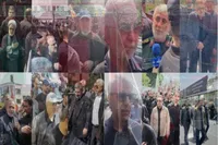گزارش آنا از حضور سران قوا و نمایندگان مجلس در بدرقه سرداران و دانشمندان شهید