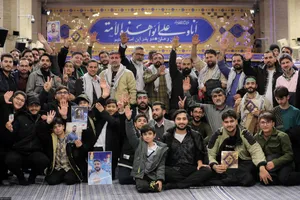 دیدار خانواده شهدای اقتدار با رهبر انقلاب در روز میلاد امیرالمومنین علیه&zwnj;السلام