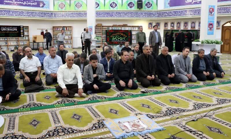 طشت‌گذاری مسجد دانشگاه آزاد اردبیل 