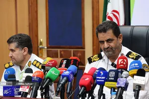 نشست خبری سردار موسوی پور رئیس پلیس راهور تهران بزرگ