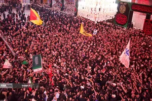 تشییع پیکر مطهر امام مجاهد شهید در کربلای معلی
