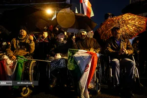 اجتماع مردمی در حمایت از رزمندگان اسلام - میدان شهید طهرانی&zwnj;مقدم
