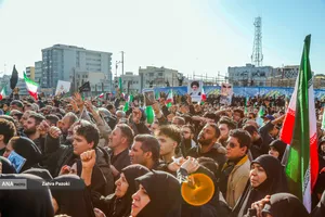 تجمع انتقام&zwnj;جویی شهادت رهبر معظم انقلاب در تهران