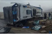 جزئیات جدید از واژگونی اتوبوس در محور زاهدان - بم