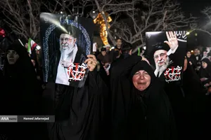 دومین شب عزاداری در سوگ رهبر شهید انقلاب - خیابان نبرد