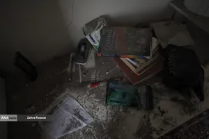 آثار تجاوز هوایی آمریکایی _ صهیونیستی به اماکن مسکونی