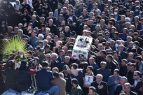 تشییع پیکر شهید مرزبان رحیم مجیدی‌مهر در یاسوج