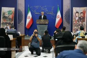 نشست خبری اسماعیل بقایی سخنگوی وزارت امور خارجه