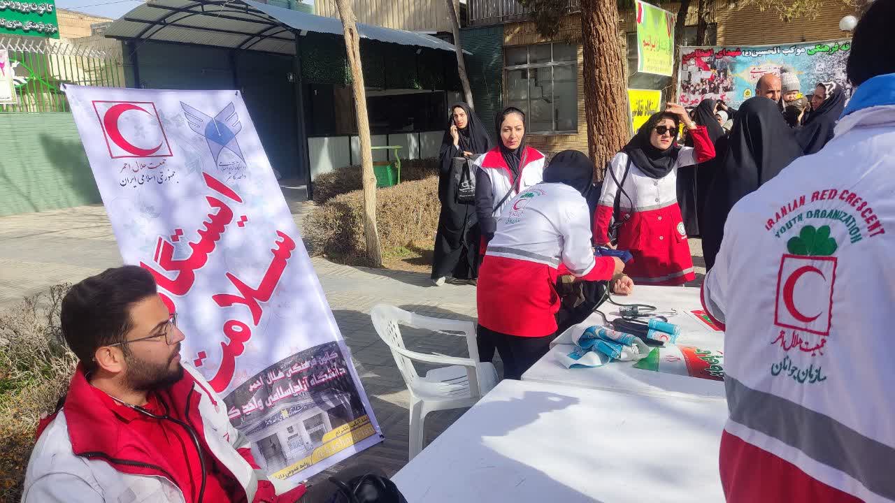 دانشگاهیان کاشمر در راهپیمایی 22 بهمن بدرخشیدند