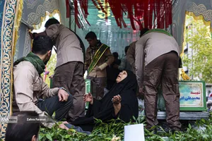 مراسم تشییع پیکرهای شهدای مدافع امنیت و مردم مظلوم