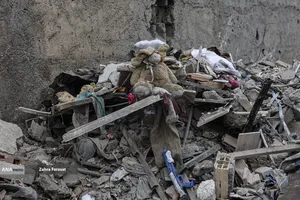 آثار تجاوز هوایی آمریکایی _ صهیونیستی به اماکن مسکونی