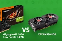 کارت گرافیک RX۵۸۰ با وجود قیمت پایین‌تر عملکرد بهتری از GT ۱۰۳۰ دارد