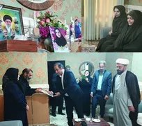 دیدار مسئولان شهرستان و دانشگاه آزاد اسلامی چابهار با خانواده شهیده مدرسه میناب 