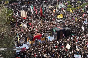 تشییع پیکر مطهر امام شهید در نجف اشرف