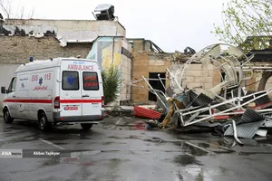 بازدید اصحاب رسانه از پایگاه مدیرت بحران نازی&zwnj;آباد و خودروهای آسیب دیده اورژانس در اثر تجاوز صهیونیستی آمریکایی